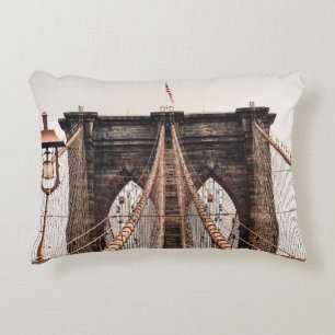 Almofada Decorativa Ponte do Brooklyn em New Yorkabstract, américa, am