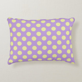 Almofada Decorativa Pontinhos de Limão e Lavanda