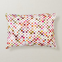 Almofada Decorativa Pontos cotovelos coloridos, retrô 70 s