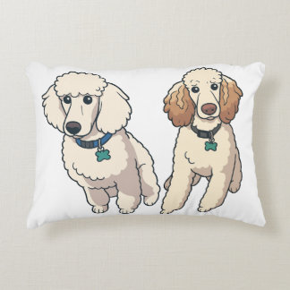 Almofada Decorativa Poodle Siblings