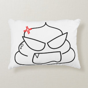 Almofada Decorativa Poop zangado - Brootsch, o PooPoo