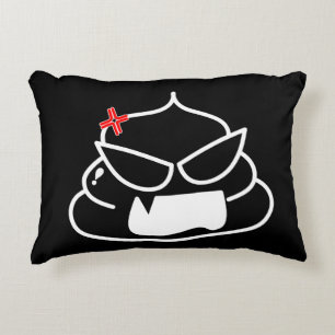 Almofada Decorativa Poop zangado - Brootsch, o PooPoo