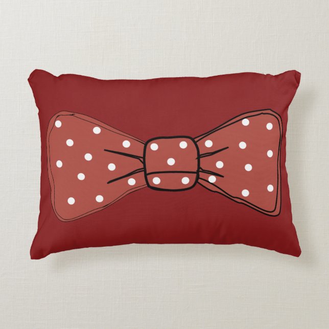 Almofada Decorativa Pop Art Spott Red Arco Tie (Frente)