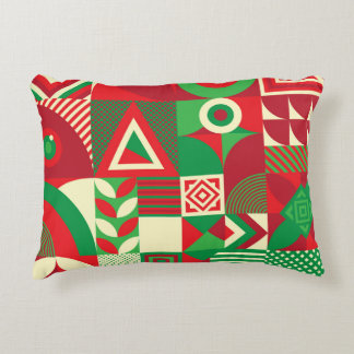 Almofada Decorativa Pop geométrico: Azulejos Abstratos coloridos.