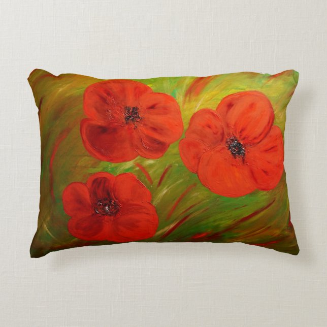 Almofada Decorativa poppies (Frente)