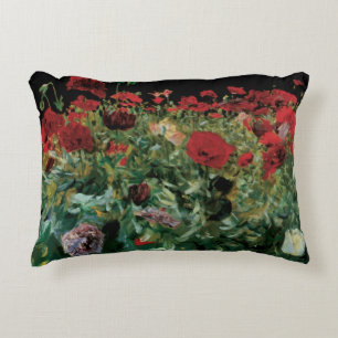 Almofada Decorativa Poppies de John Singer Sargent, Flores Vintage