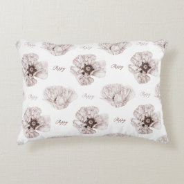 Almofada Decorativa Poppy Ilustrado