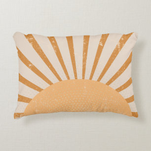 Almofada Decorativa Pôr do Sol Retro Sol Explosão