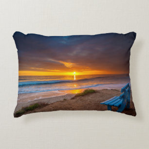 Almofada Decorativa Pôr do sol sobre o Oceano Pacífico