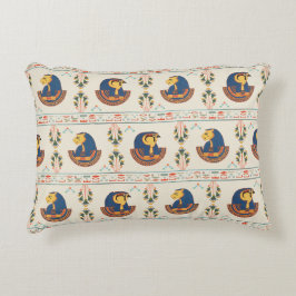 Almofada Decorativa Porão bege ornamental egípcio