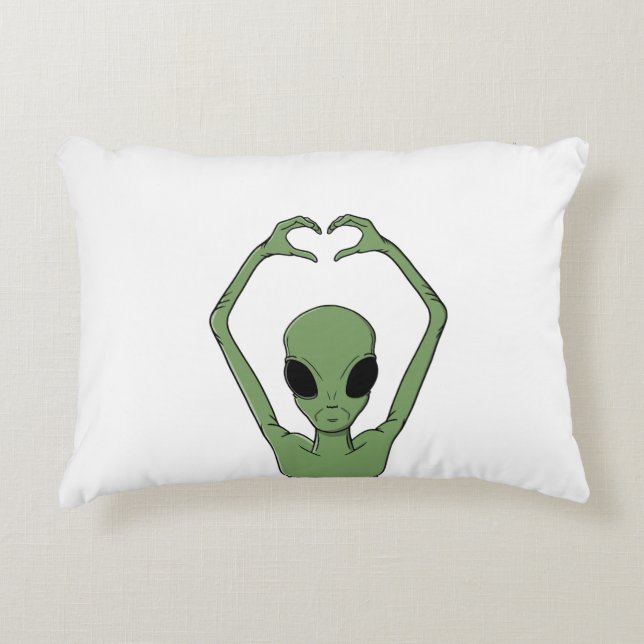 Almofada Decorativa Pose do Coração Alien (Frente)