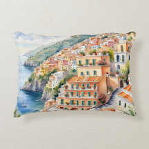 Positano: Aquarela na costa italiana de Amalfi