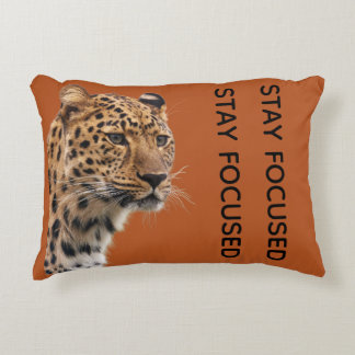 Almofada Decorativa Pôster de Arte de Parede Motivacional de Tigre Foc