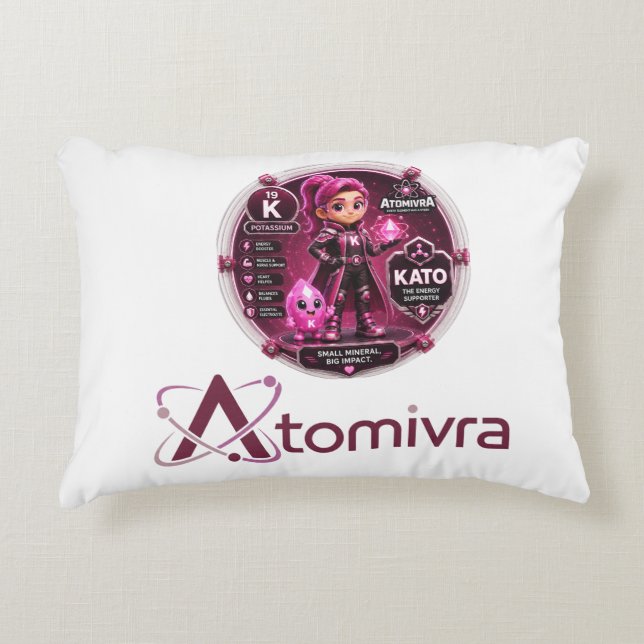 Almofada Decorativa Potássio  ATOMIVRA (Frente)