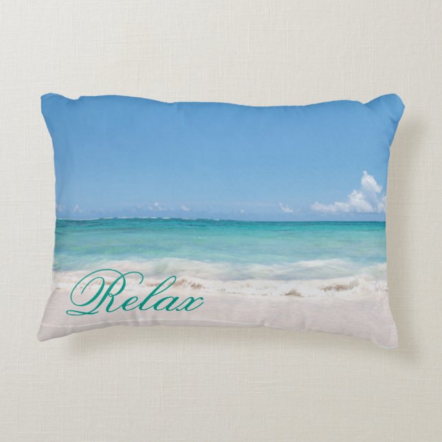 Almofada Decorativa Praia Backgroud (Verso)