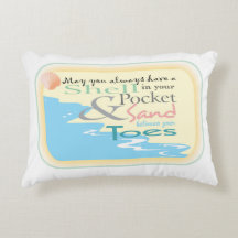 Praia dizendo travesseiro