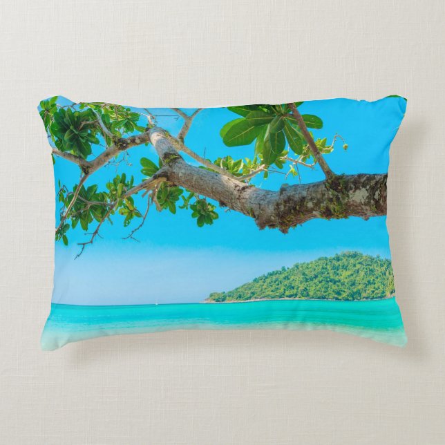 Almofada Decorativa Praia Tropical (Frente)
