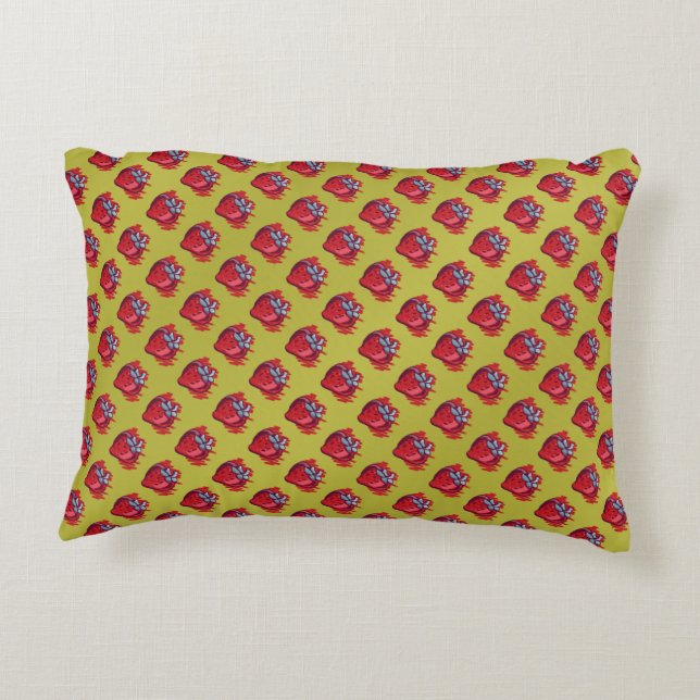 Almofada Decorativa Presentes de Morango (Verso)