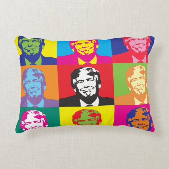Almofada Decorativa Presidente Trump Pop Art (Frente)