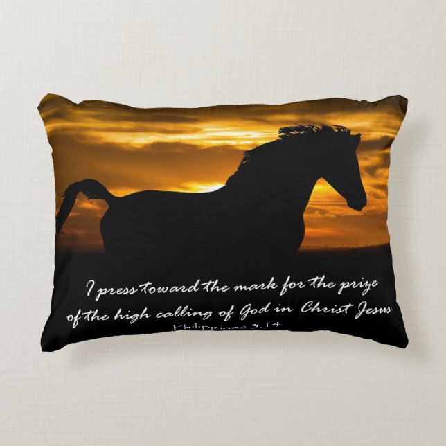 Almofada Decorativa Pressiono em direção ao verso da Bíblia Mark (Frente)