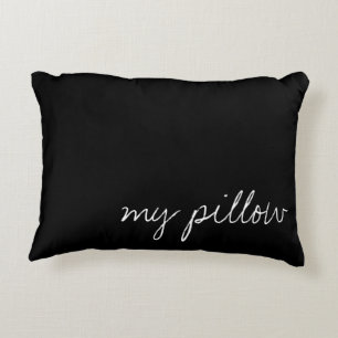 Almofada Decorativa Preto Personalizado