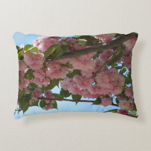 Almofada Decorativa Primavera cor-de-rosa de florescência dobro da