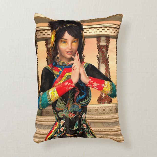Almofada Decorativa Princesa da China (Frente(Vertical))