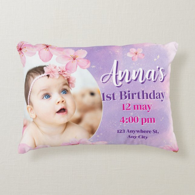 Almofada Decorativa Princess birthday Foam Board (Frente)