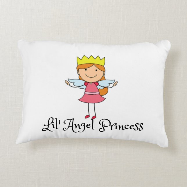 ALMOFADA DECORATIVA PRINCESS LIL' ANGEL TRAVESSEIRO (Verso)