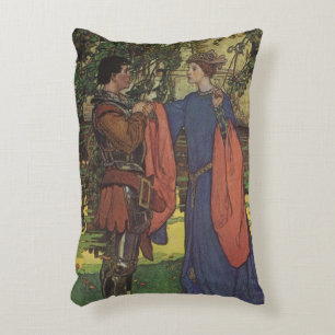 Almofada Decorativa Príncipe Cavaleiro Herói Vintage Armadura Brilhant