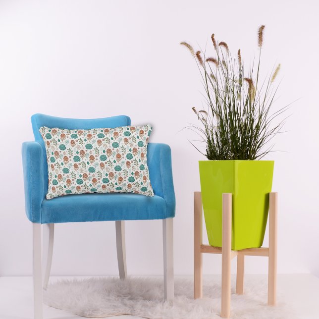 Almofada Decorativa Protea Flower Desert Floral beige Pattern  (Criador carregado)