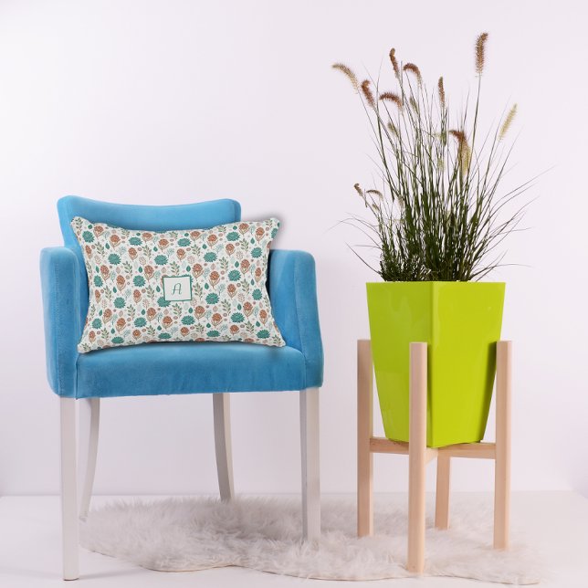 Almofada Decorativa Protea Flower Desert Floral beige Pattern  (Criador carregado)