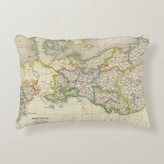 Almofada Decorativa Prússia e Polônia (Frente)