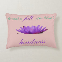 Almofada Decorativa psalm 33 doçura roxa