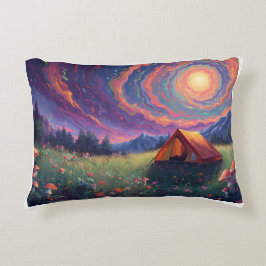 Almofada Decorativa psychedelic camping cushion