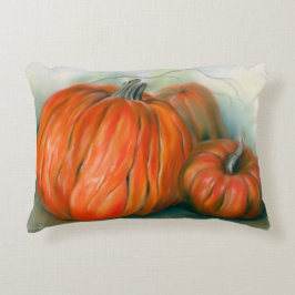 Almofada Decorativa Pumpkin Patch Autumn Trio Pastel Art