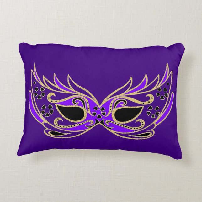 Almofada Decorativa Purple Masquerade Mask (Verso)