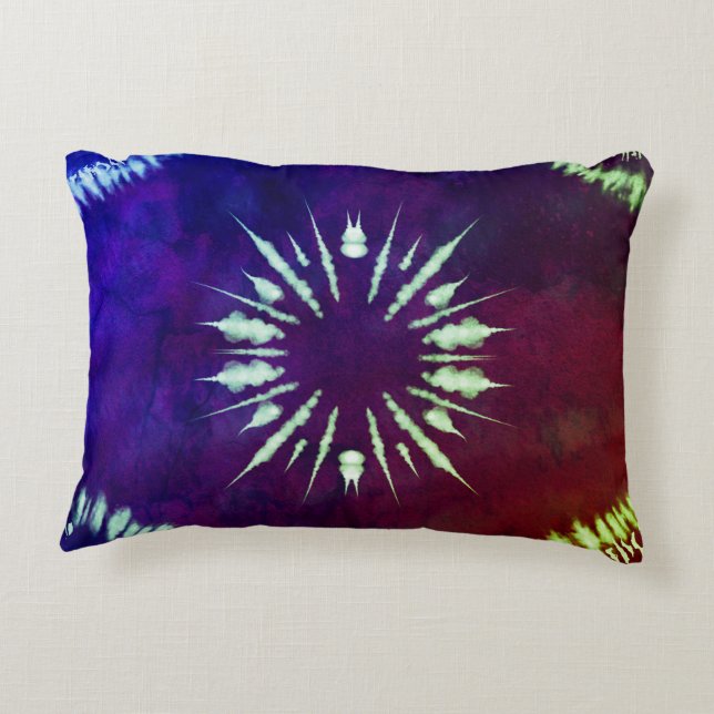 Almofada Decorativa Purple Tie dye Accent Pillow (Verso)