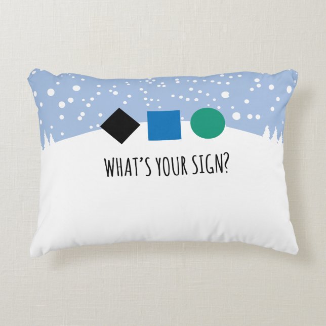 Almofada Decorativa Qual é o seu signo (Frente)