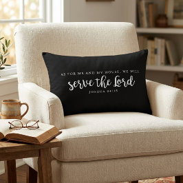 Almofada Decorativa Quanto a Mim e à Minha Casa Josué 24:15