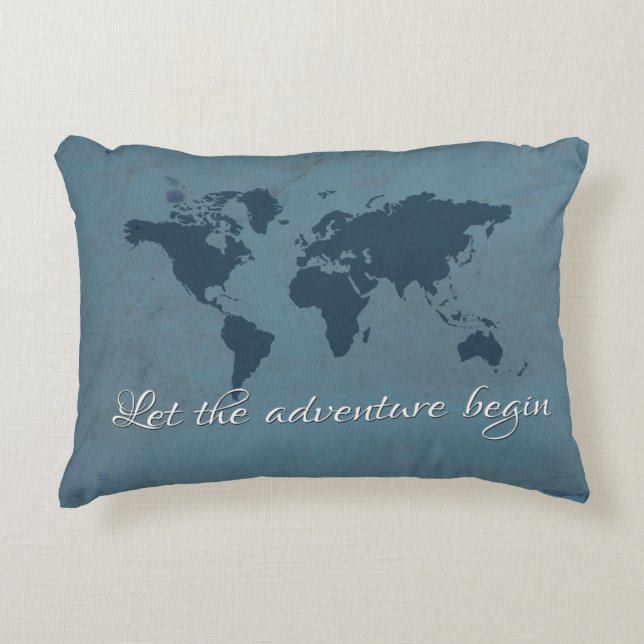 Almofada Decorativa Que comece a aventura (Frente)