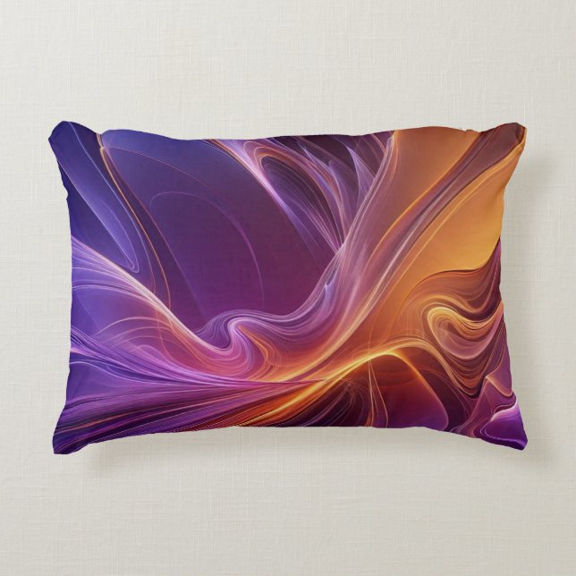 Almofada Decorativa Radiant orange purple (Frente)