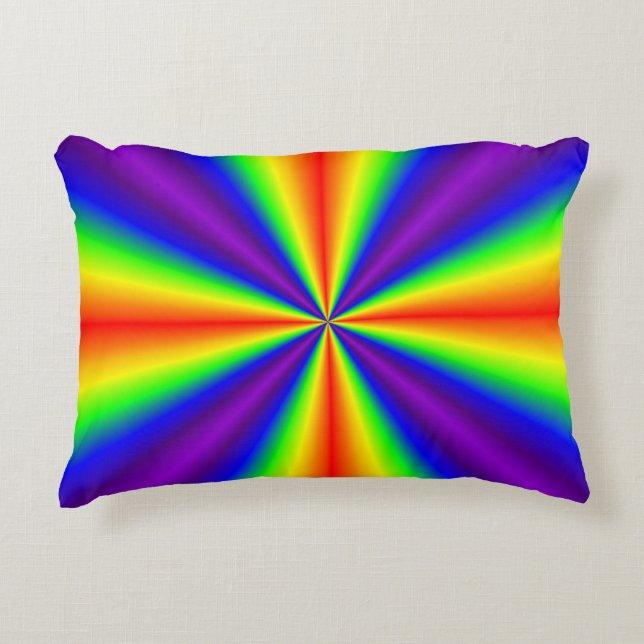 Almofada Decorativa Rainbow Cross (Frente)