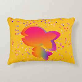 Almofada Decorativa Rainbow Fish Kids Baby Room Amarelo