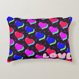 Almofada Decorativa Rainbow Heart Love