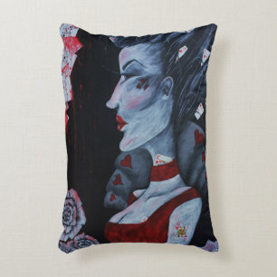 Almofada Decorativa Rainha de Copas Alice no País das Maravilhas Arte 