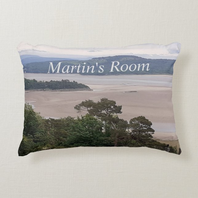 Almofada Decorativa Rainy Morecambe Bay Personalizado (Frente)