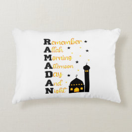 Almofada Decorativa Ramadan Kareem & Eid Mubarak Islamic Accent Pillow