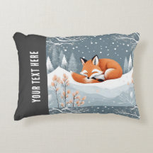 Raposa Adormecida na Neve de Inverno Natal Aconche