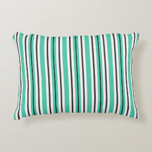 Almofada Decorativa Rasas Verdes/Pretas, Pretas, Pretas